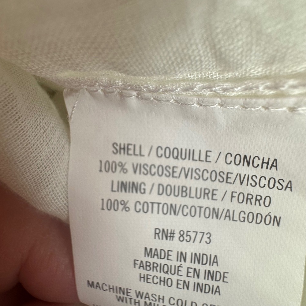 ONeill Womens White Eyelet Sun Dress Adjustable Straps Size S Small Boho Floral - Picture 7 of 7
